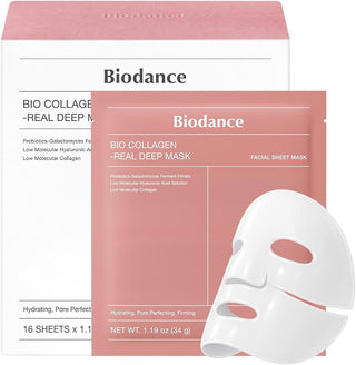 Biodance Bio Collagen Real Deep Mask 4 Máscaras – Hidratação & Firmeza