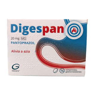 Digespan Pantoprazol 20 mg x 14 Cápsulas Gastrorresistentes
