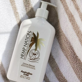 Australian Gold Hemp Nation Cocoa Dreams 535mL – After-Sun Bronzeador