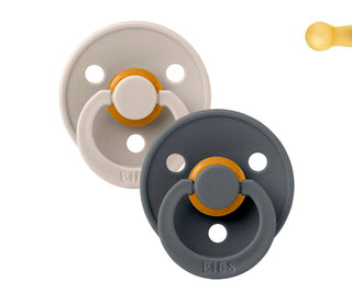 BIBS Chupetas 0-6 Meses Sand/Iron x2