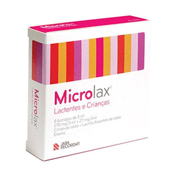 Microlax® Latente e Criança 270/27mg 3 mL x 6 enemas