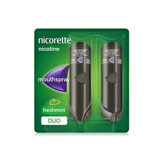 Nicorette BucoMist Duo Menta 1mg 2x150 Doses – Alívio Rápido da Vontade de Fumar