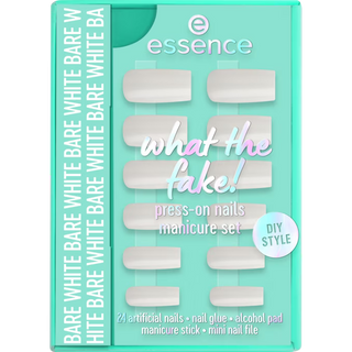 Essence What The Fake Unhas Press-On – Bare White