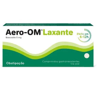 Aero-Om Laxante 5mg x 40 Comprimidos Gastrorresistentes - Alívio da Obstipação