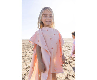 Tutete Poncho de Praia infantil com capuz e padrão de polvo