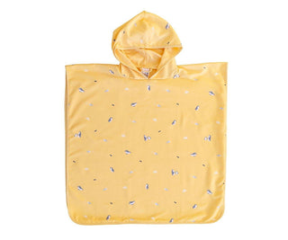 Tutete Poncho de Praia Pinguins com capuz para crianças dos 1 aos 3 anos