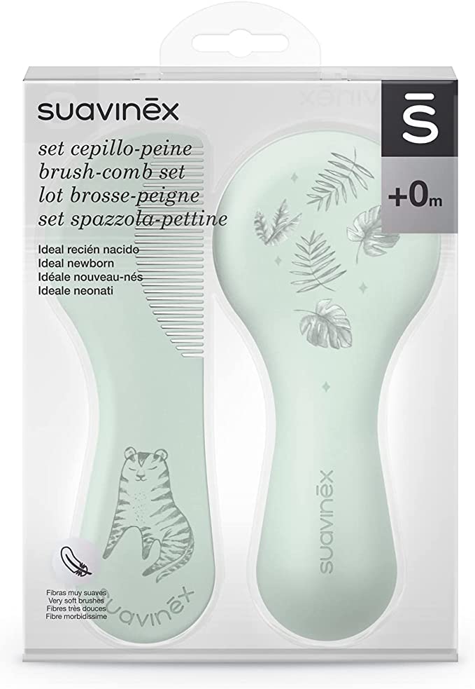 Suavinex Conjunto Escova + Pente Verde