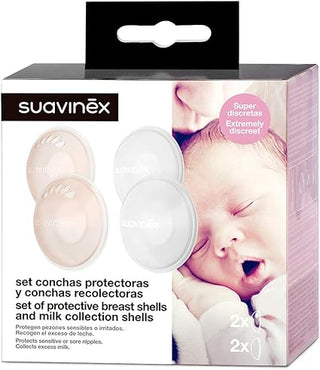 Suavinex Conchas Protetoras e Coletoras - Pack 4 Unidades