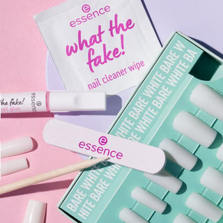 Essence What The Fake Unhas Press-On – Bare White