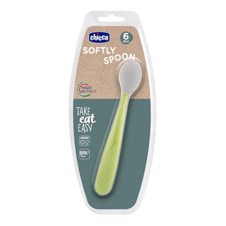 Chicco Colher Silicone Macia +6m - 1 Unidade Verde