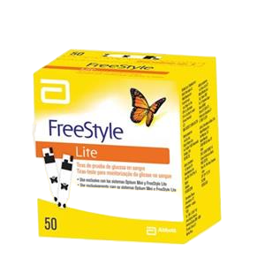FreeStyle Lite Tiras Teste Glicemia 50 Unidades