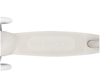 Banwood Eco Scooter com Cesta Pin & Ride Ivory