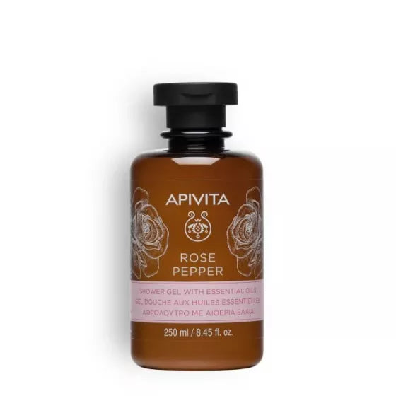 Apivita Corpo Gel Banho Rose Peper 250mL