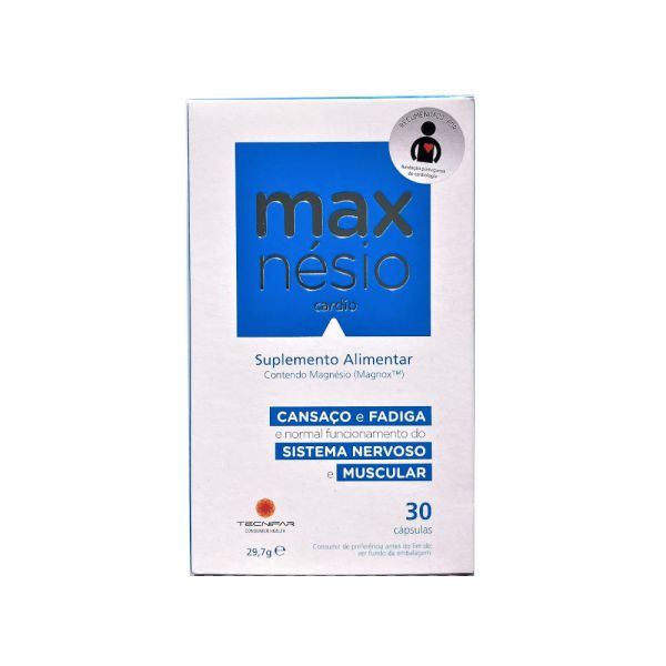Maxnésio Cardio 30 cápsulas – A TUA FARMÁCIA