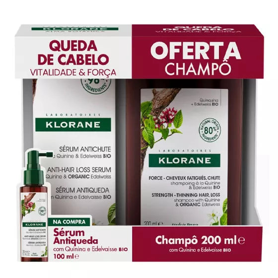 Klorane Pack Sérum Antiqueda Quinina + Champô 200 mL
