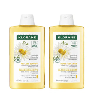 Champú capilar de manzanilla Klorane 2 x 400 mL