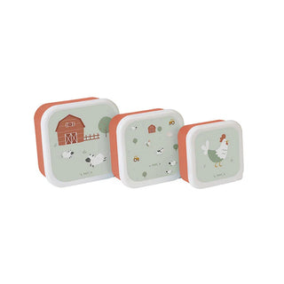 Saro Conjunto de 3 Lancheiras - Caixas para Snacks e Refeições