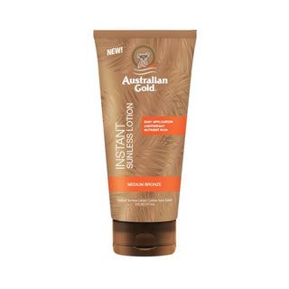 Australian Gold Instant Sunless Loção Autobronzeadora  177mL – Medium Bronze