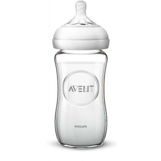 Philips Avent Biberão Natural Vidro +0 meses 240 mL Branco