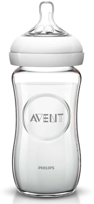 Philips Avent Biberão Natural Vidro +0 meses 240 mL Branco