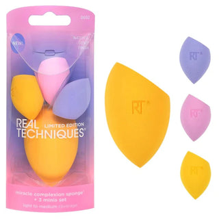 Real Techniques Miracle Complexion Sponge + 3 Minis – Cobertura Natural