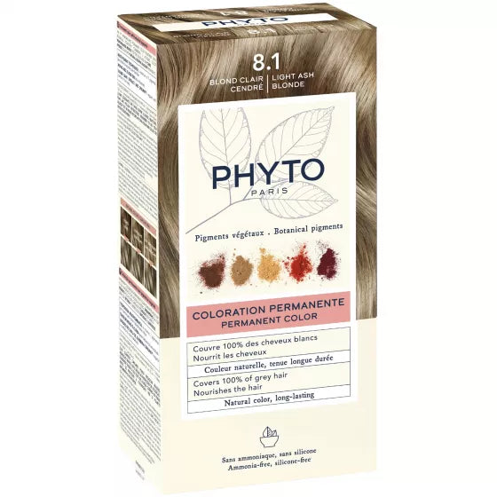 Phyto Phytocolor Coloração Permanente - 8.1 Louro Claro Acinzentado