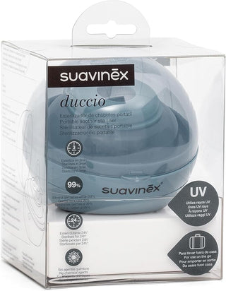 Suavinex Esterilizador Portátil de Chupetas UV Azul