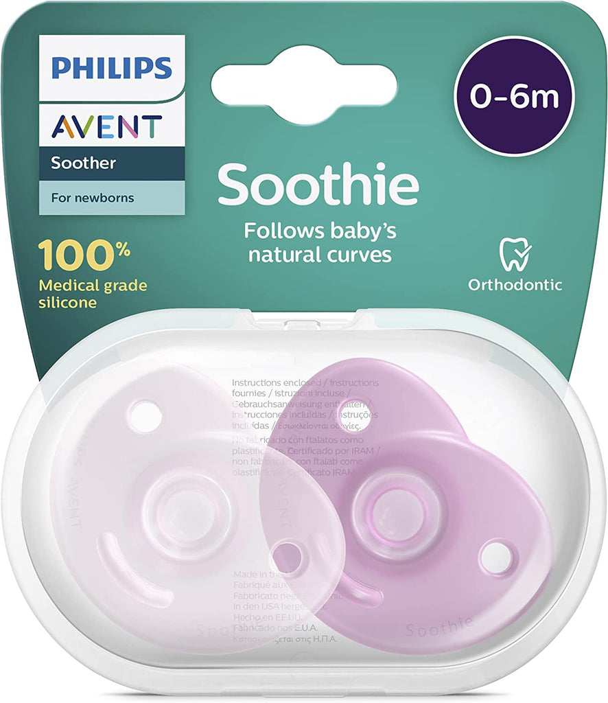 Philips Avent Chupetas Soothie 0-6 meses Rosa