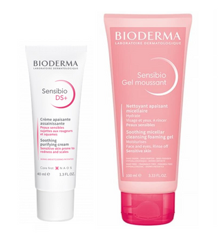 Bioderma Pack Sensibio DS+ Creme 40mL + Sensibio Gel Moussant 100mL