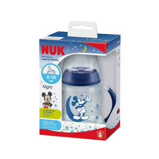 Nuk Biberão de Aprendizagem Night Mickey 6-18 meses 150 mL