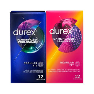 Durex Prazer Prolongado + Dá-me Prazer 12+12 Preservativos