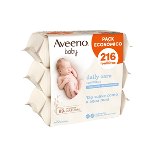 Aveeno Baby Toallitas Cuidado Diario 3 x 72 Unidades