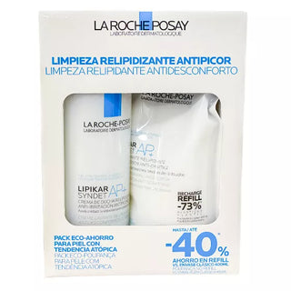 La Roche Posay PACK Lipikar Syndet AP+ 400mL+ REFILL 400mL - Limpeza Relipidante