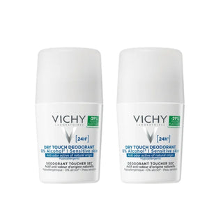 Vichy PACK Desodorizante Toque Seco 24h Roll-On Sem Alumínio 2x50mL