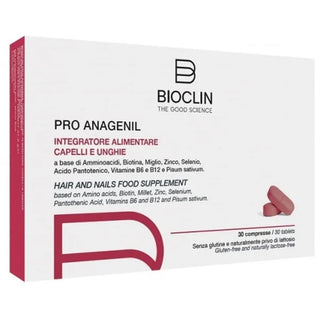 Bioclin Pro Anagenil Suplemento Cabelo e Unhas 30 Cápsulas
