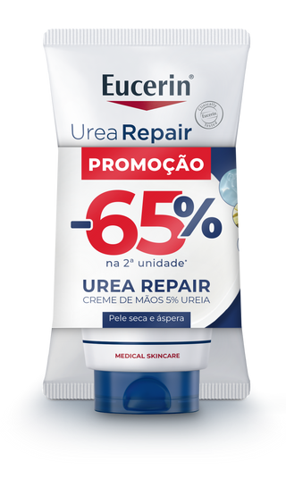 Eucerin Urea Repair Duo Pack Creme Mãos 2x75mL – Hidratação & Reparação
