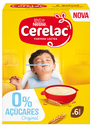 Cerelac Farinha Láctea 0% Açúcares Adicionados +6 meses 800g