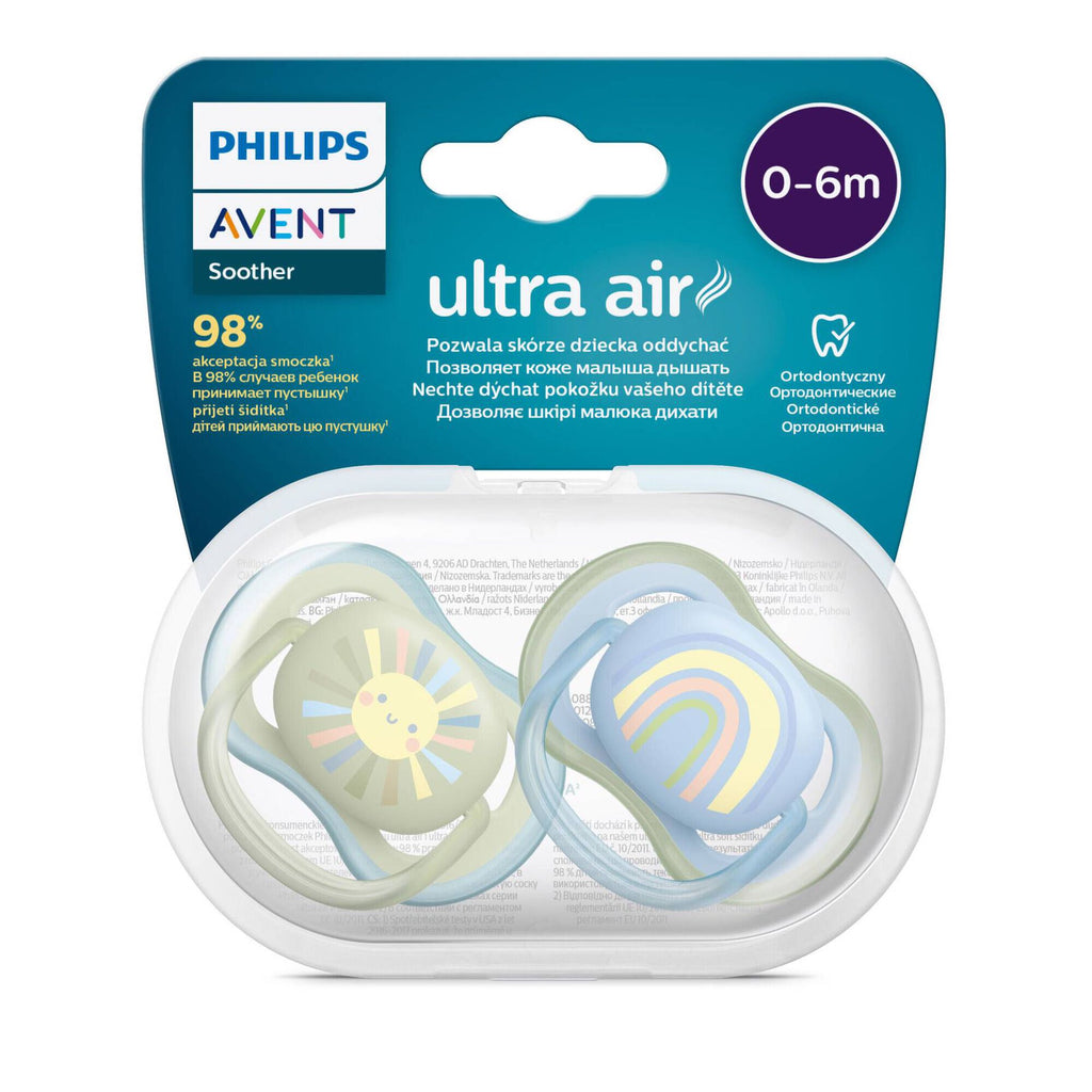 Philips Avent Chupetas Ultra Air 0-6 meses Azul - Sortido