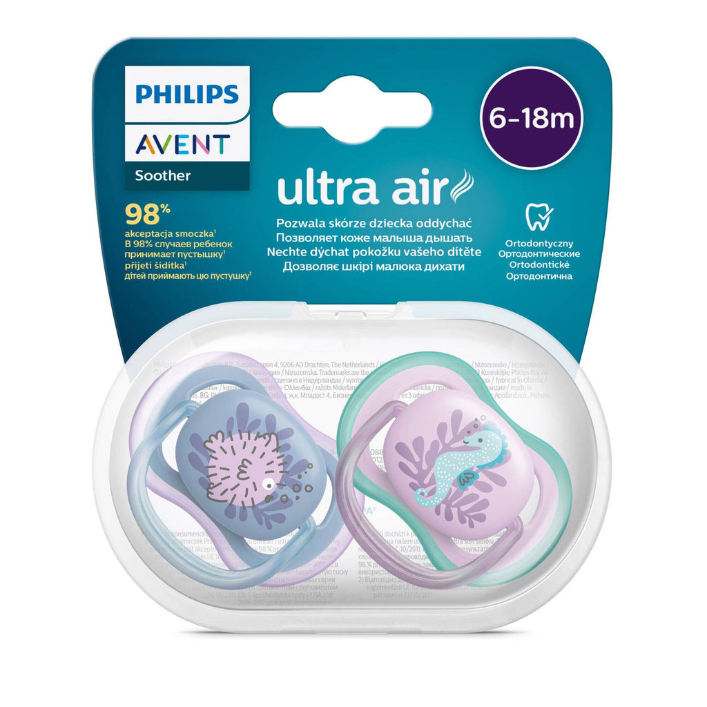 Philips Avent Chupetas Ultra Air 6-18 meses Menina