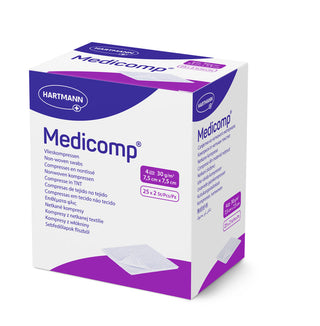 Medicomp Compressas Não Tecido Esterilizadas 7,5x7,5cm 50 Unidades