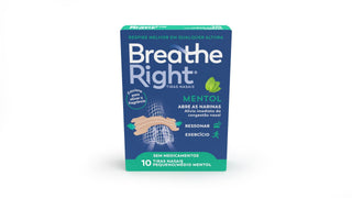 Breathe Right Mentol Tiras Nasais Pequeno/Médio x10 - Congestão & Respiração