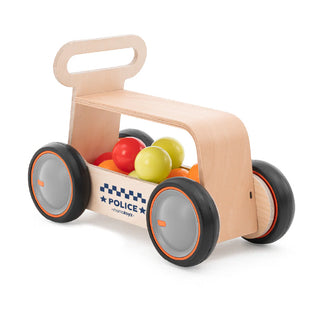 Mamatoyz Drive Me Wood Police - Andador + Veículo para Andar