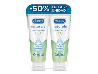 Durex Pack Duplo Naturals Lubrificante H2O 2x100mL – Hidratação Natural