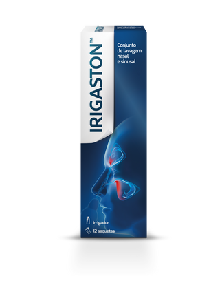 Irigaston Conjunto de Lavagem Nasal – Frasco de irrigação + 12 saquetas