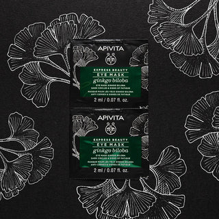 Apivita Express Beauty Máscara Antipapos & Antiolheiras De Ginkgo Biloba 2x2 mL