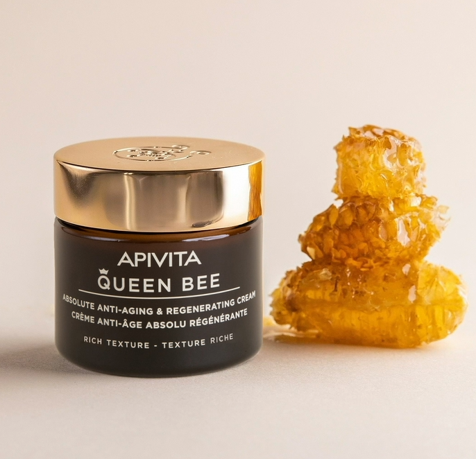 Apivita Queen Bee Creme Antienvelhecimento Global Textura Rica 50 mL