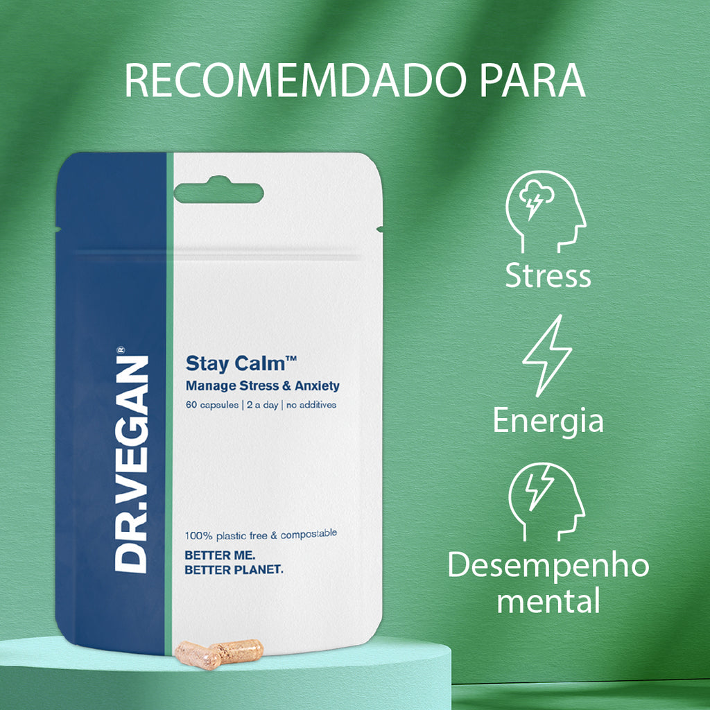 DR.VEGAN® Stay Calm - Strees e Sono x 60 cápsulas