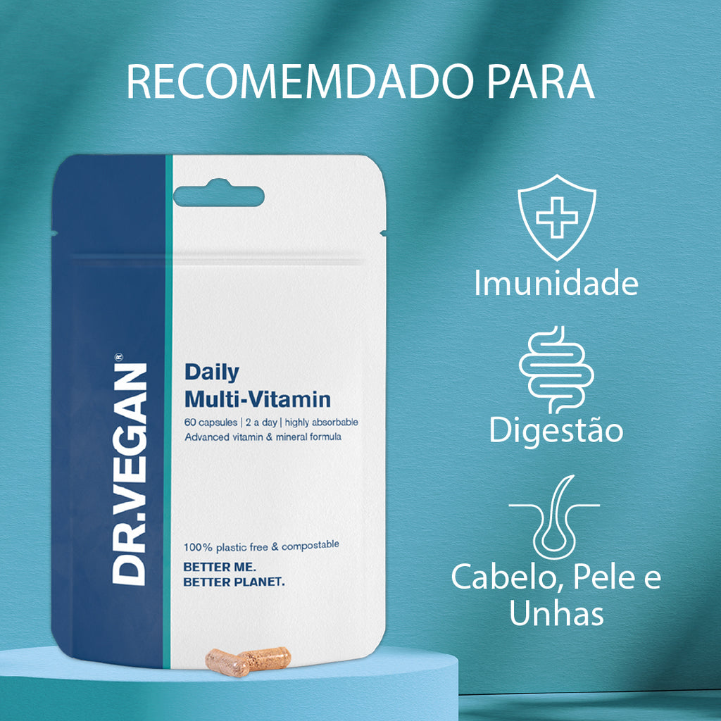 DR.VEGAN® Daily Multi-Vitamin - Multivitamínico Diário x 60 cápsulas