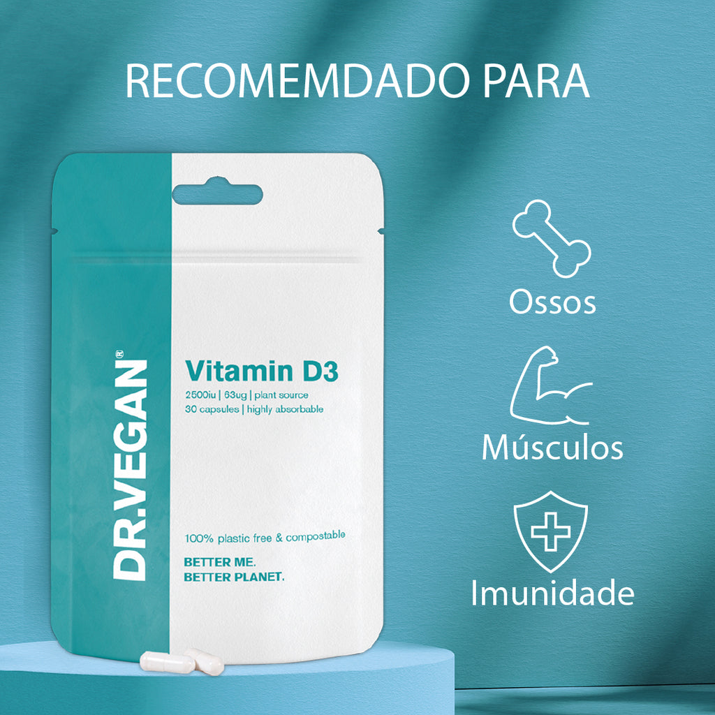 DR.VEGAN® Vitamin D3 2500ug x 30 cápsulas