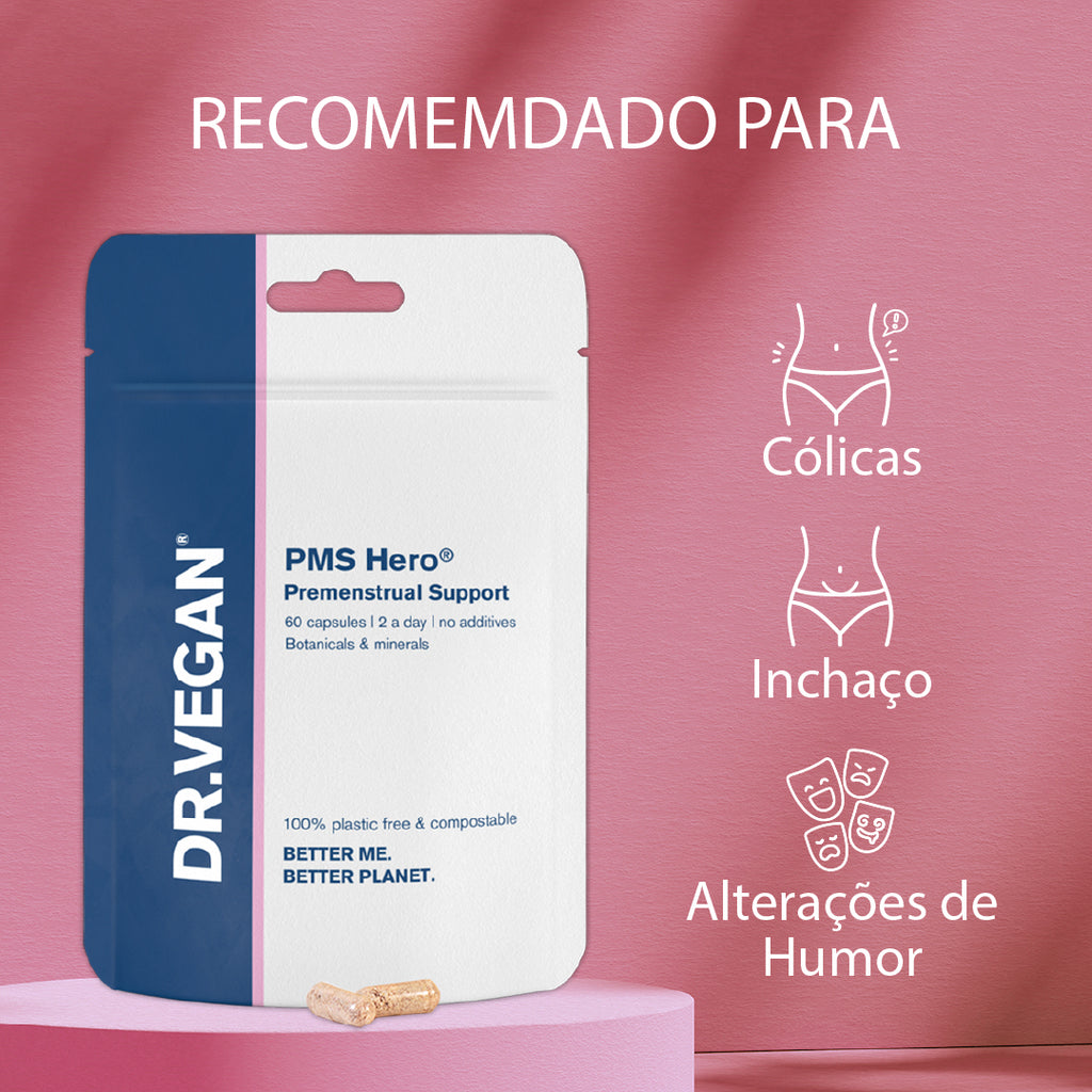 DR.VEGAN® PMS Hero - Apoyo Premenstrual x 60 cápsulas